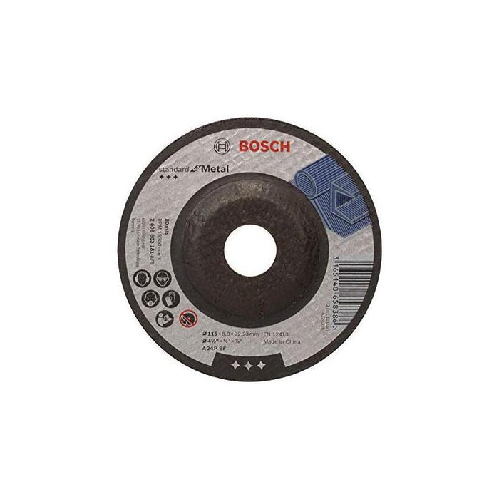 Bosch Disco Abrasivo Estándar Para Metal, 115 Mm, Muela Abrasiva 2608603181