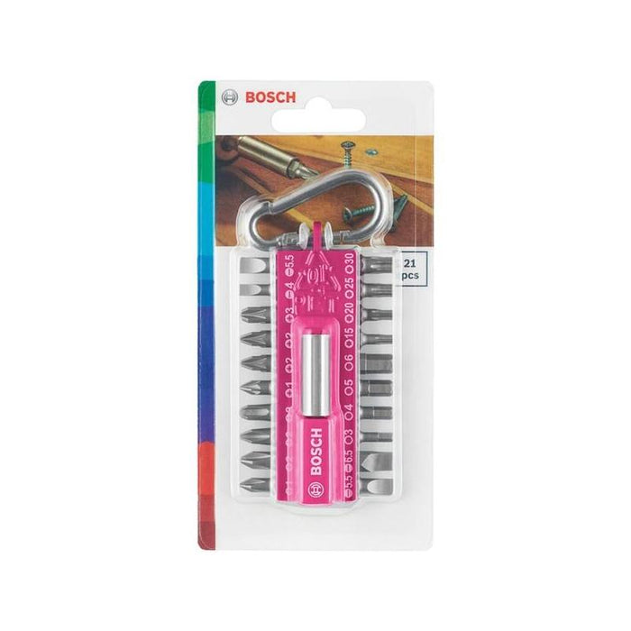 Bosch Juego De Puntas De Destornillador Con Mosquetón, Juego De Puntas 2607002821