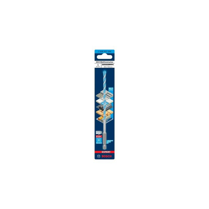 Bosch Professional Expert Hex-9 Ø 5 Mm, Longitud Útil 90 Mm 2608902348