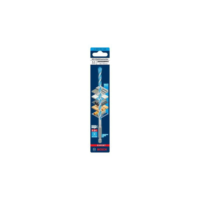 Bosch Professional Expert Hex-9 Ø 6,5 Mm, Longitud Útil 90 Mm 2608902349
