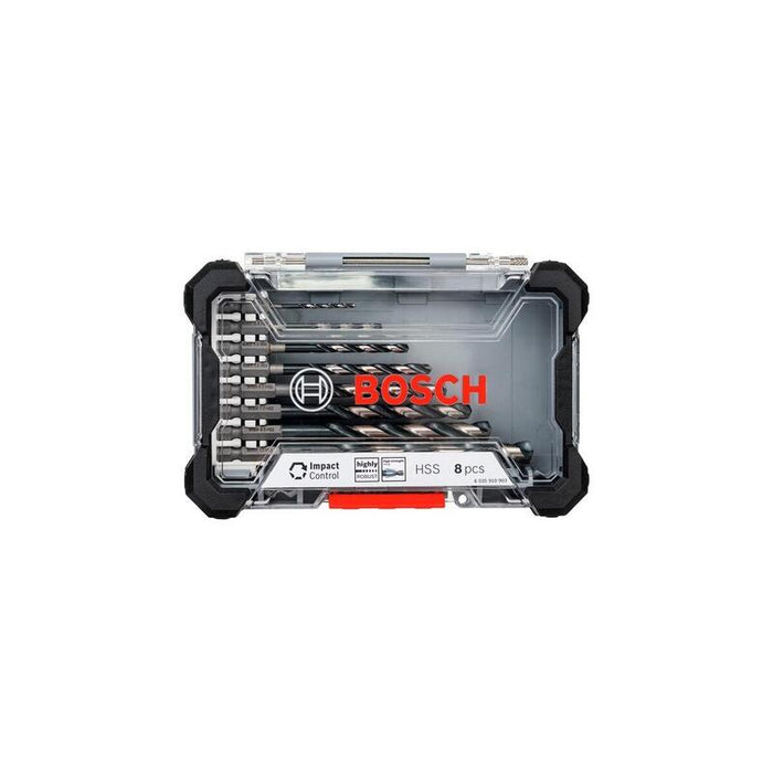 Bosch Professional Juego De Brocas Helicoidales Hss Impact Control, 8 Piezas 2608577146