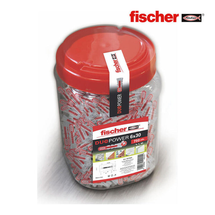 Bote Con 750 Tacos Duopower Ø6x30mm Fischer
