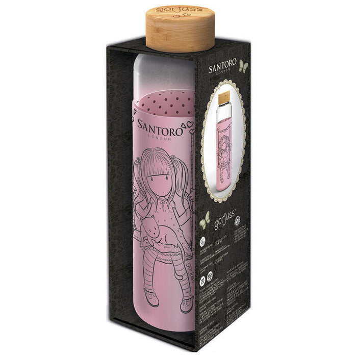 Botella Cristal Gorjuss Funda Silicona 585ml