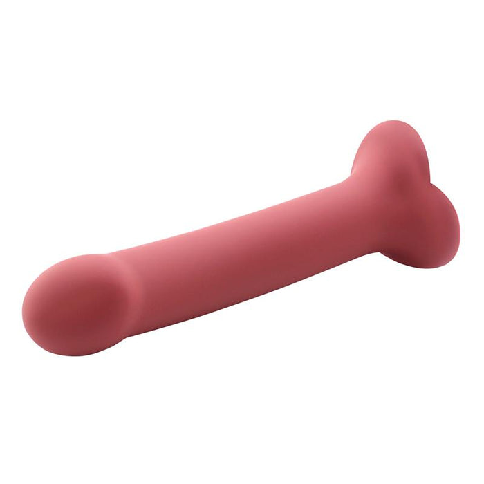 Dildo  Bouncy Silicona Líquida Hiper Flexible 7 - 18 Cm Talla M Burgundy