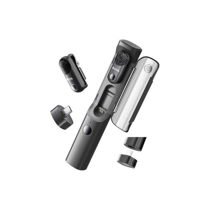 Boya Microphone Wireless Magic-05 2.4ghz With 2 Transmitters And 1 Receiver (Type-C) Black Eu