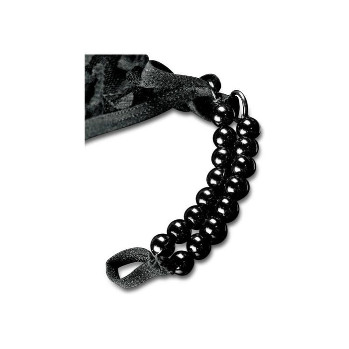 Crotchless Pleasurepearl Os - Black