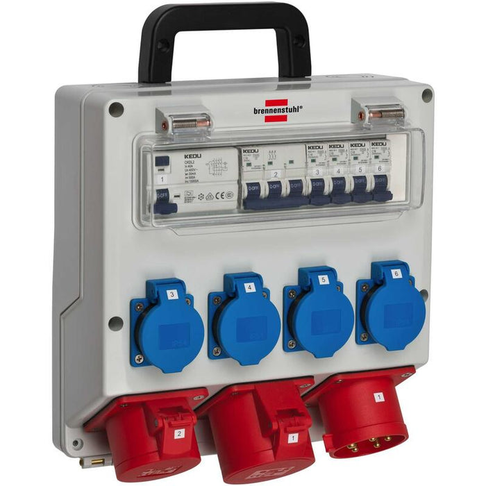 Brennenstuhl Wandverteiler 4/32a Ip44 4x Ls 230v/16 A, Ip44