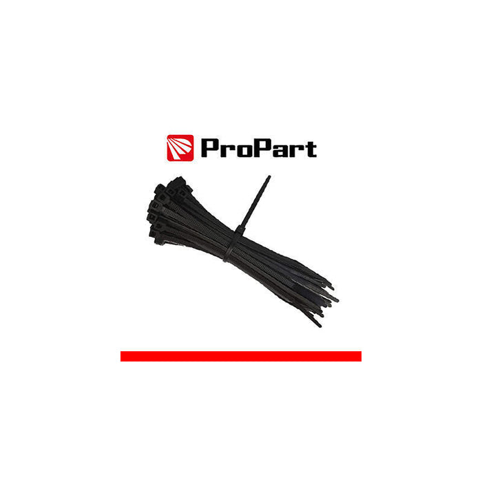 Bridas Nylon Electricista 2,5x100mm Negra 100uds