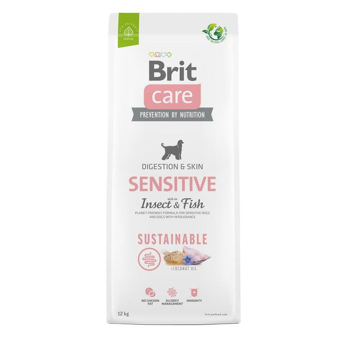 Brit Care Dog Sustainable Sensitive Insect & Fish - Alimento Seco Para Perros - 12 Kg