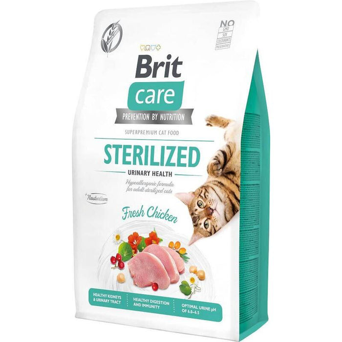 Brit Care Grain-Free Sterilized Urinary - Comida Seca Para Gatos -  2 Kg