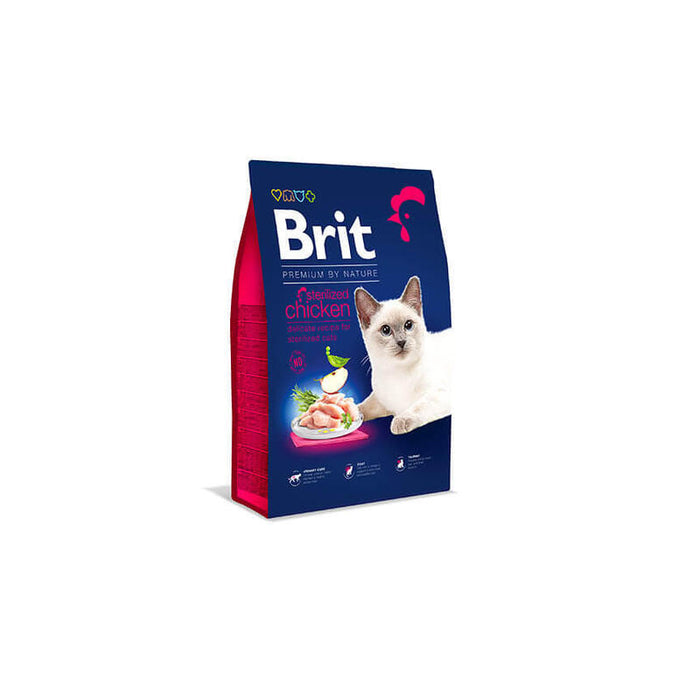 Brit Dry Premium By Nature Sterilized Pollo - Alimento Seco Para Gatos - 1,5 Kg