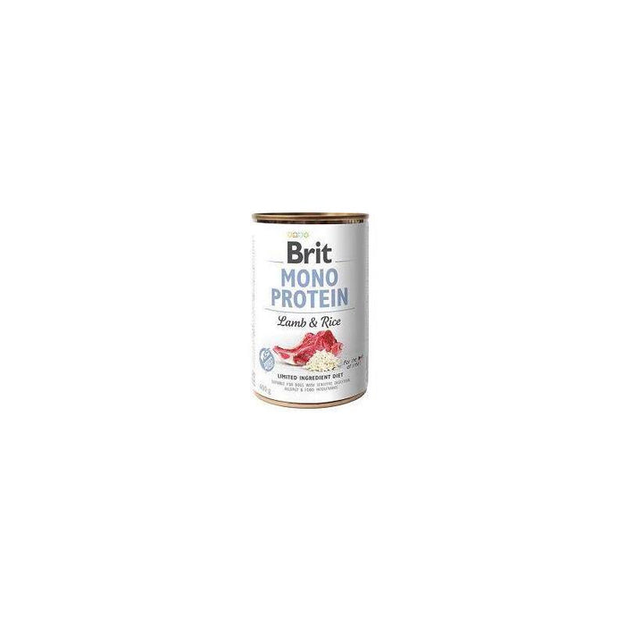 Brit Mono Protein Comida Húmeda Para Perros Cordero Con Arroz 400 G