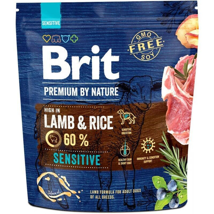 Brit Premium By Nature Sensitive Lamb&Rice - Alimento Seco Para Perros - 1 Kg