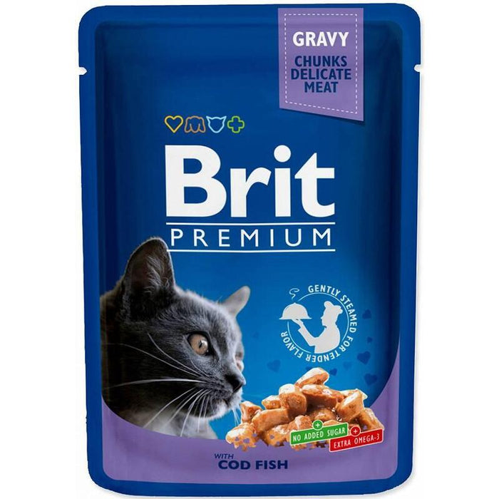 Brit Premium Cat Cod Fish - Comida Húmeda Para Gatos - 100g