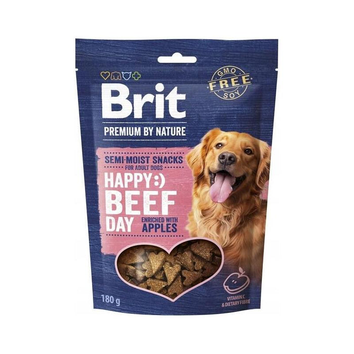 Brit Premium Dog Snack Beef With Apples - Dog Treat - 180g