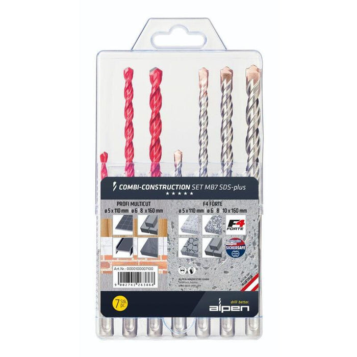 Broca Alpen Combi Baust.Set Sds-Plus M B7