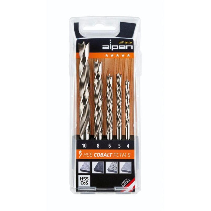 Broca Alpen Hss-Eco5 Pctm 5-Tlg Profi Holz