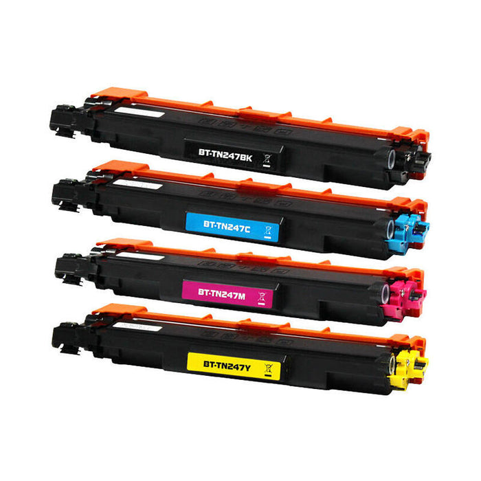 Brother Tn247/Tn243 Pack De 4 Cartuchos De Toner Genericos