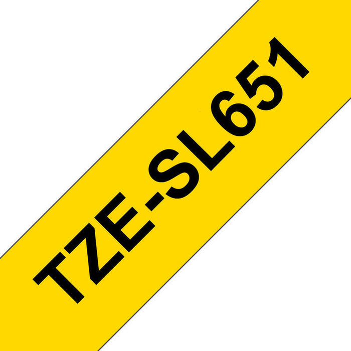 Brother Tzesl651 Tape Black On Yellow 24mm