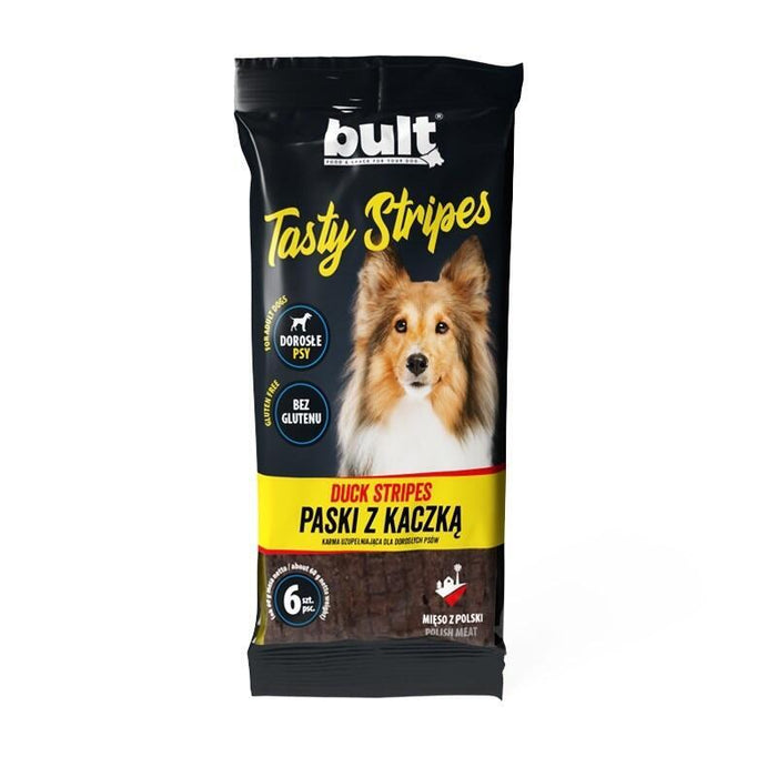 Bult Tasty Stripes Duck - Premio Para Perros - 6 Uds