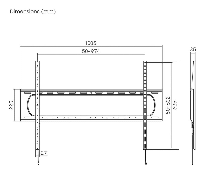 EAN 8435739901649 - AISENS WT120F-293 soporte para TV 3,05 m (120") imagen 7