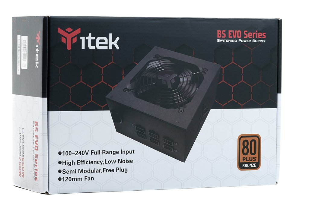 EAN 8056157881018 - itek BS650 unidad de fuente de alimentación 650 W 24-pin ATX ATX Negro imagen 2