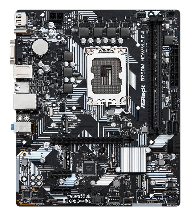 EAN 4710483942020 - Asrock B760M-HDV/M.2 D4 Intel B760 LGA 1700 micro ATX imagen 3