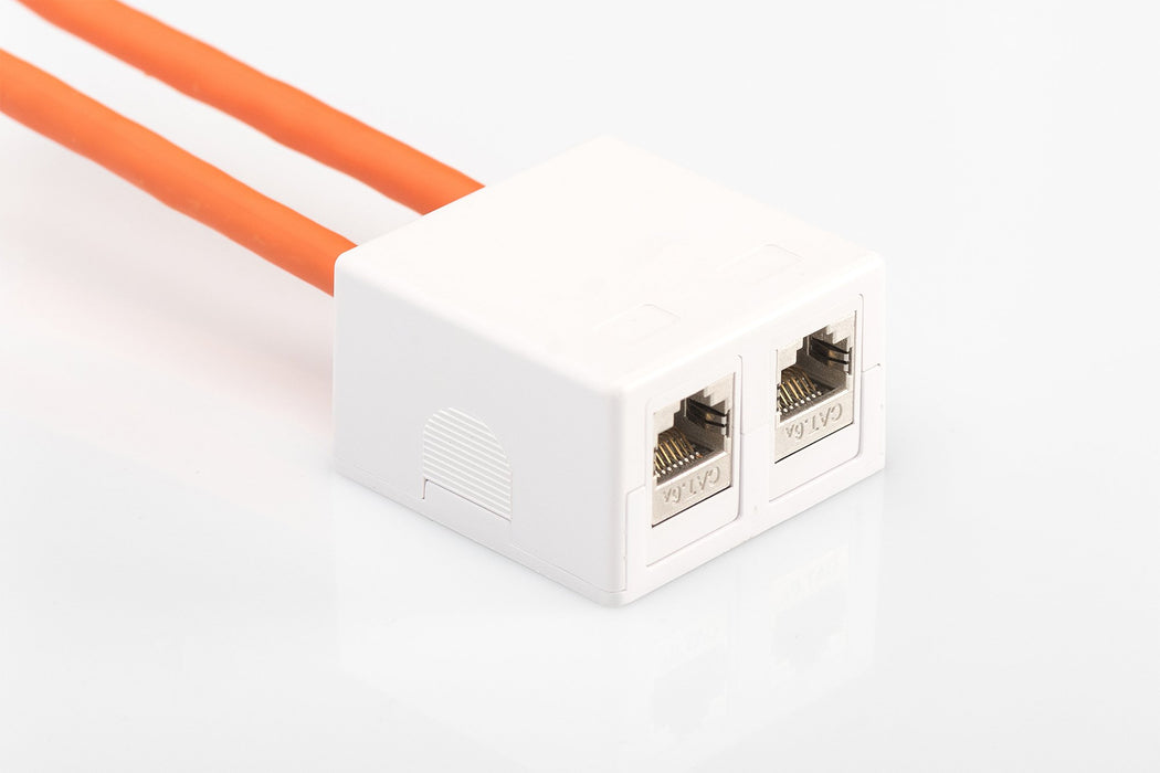 EAN 4016032180135 - Digitus AT-AG 302A-WH caja de tomacorriente RJ-45 Blanco imagen 2