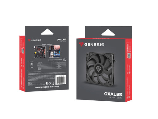 EAN 5901969439137 - GENESIS Oxal 120 Carcasa del ordenador Ventilador 12 cm Negro 1 pieza(s) imagen 2