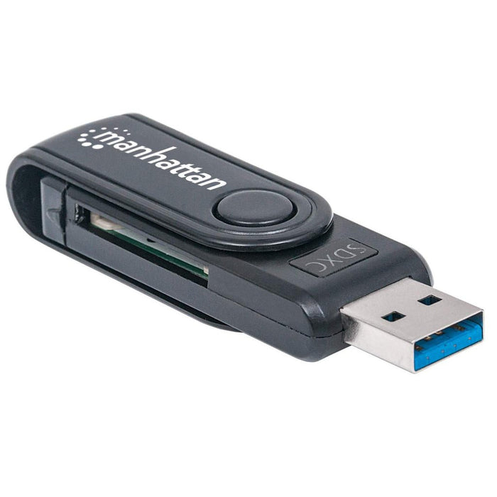 EAN 0766623101981 - Manhattan 101981 lector de tarjeta USB 3.2 Gen 1 (3.1 Gen 1) Type-A Negro imagen 2