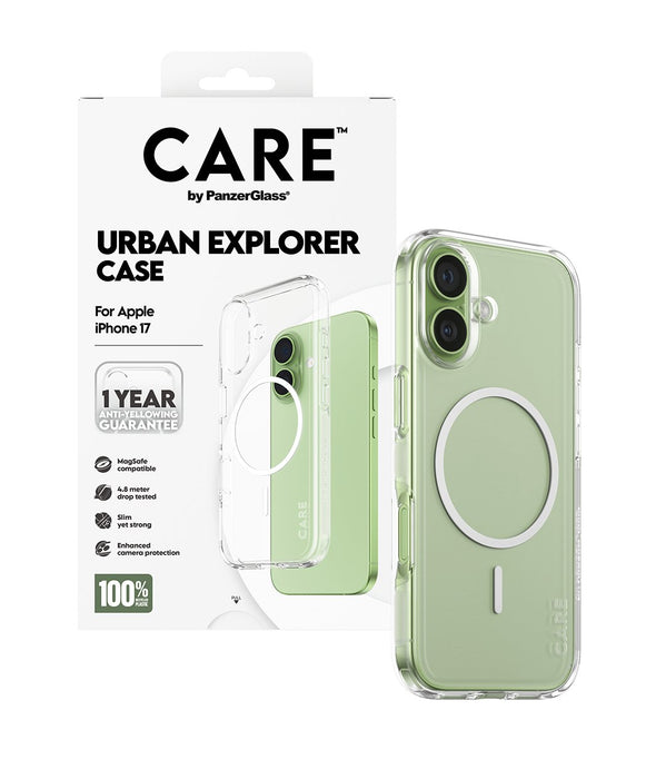 EAN 5715685026836 - PanzerGlass CARE by ® Flagship Case Transparent Urban Explorer w. White MagSafe iPhone 17 funda para telé imagen 5