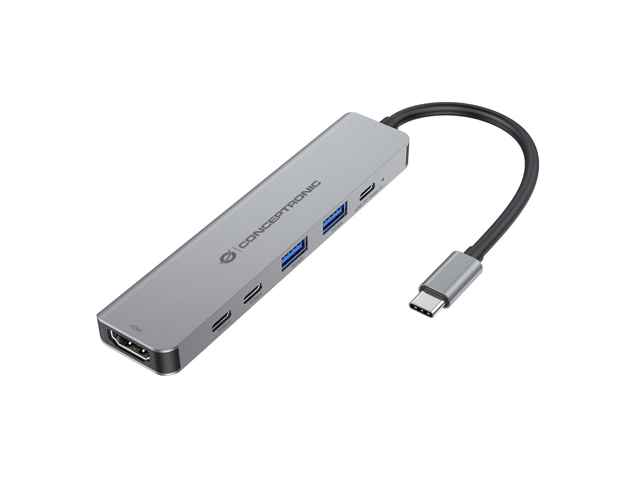EAN 4015867241295 - Conceptronic DONN33G base para portátil y replicador de puertos Alámbrico USB 3.2 Gen 1 (3.1 Gen 1) Type- imagen 1