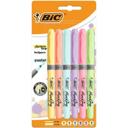 EAN 3086123593725 - BIC 992561 marcador 6 pieza(s) Punta de cincel Azul claro, Verde claro, Naranja claro, Rosa claro, Violet imagen 2