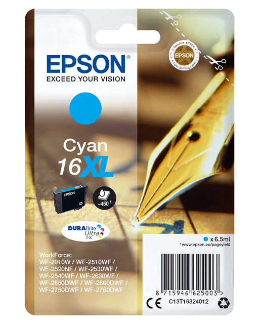 EAN 5057454503521 - Epson Pen and crossword C13T16324012 cartucho de tinta 1 pieza(s) Original Alto rendimiento (XL) imagen 1