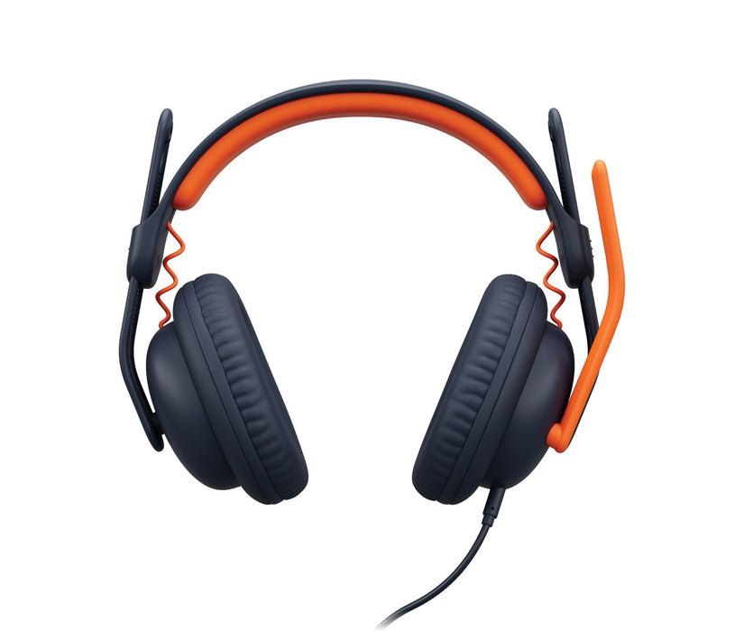 EAN 0097855190697 - Logitech 981-001389 auricular y casco Auriculares Alámbrico Diadema Educación Azul, Naranja imagen 3