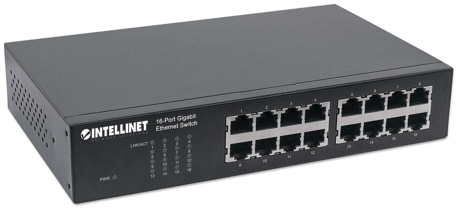 EAN 0766623561068 - Intellinet 561068 switch No administrado L2 Gigabit Ethernet (10/100/1000) 1U Negro imagen 2