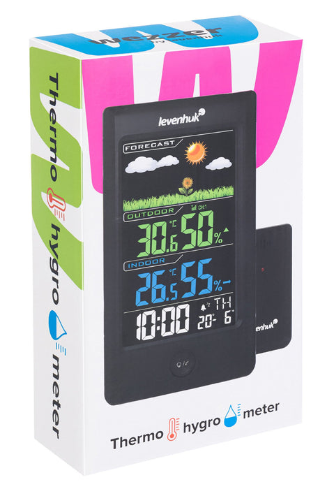 EAN 4620137486308 - Levenhuk Weezer Teo TH40 Estación meteorológica electrónica Interior / exterior Negro imagen 9