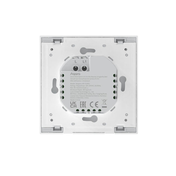 EAN 6970504214774 - Aqara WS-EUK01 interruptor de luz Policarbonato (PC) Blanco imagen 3