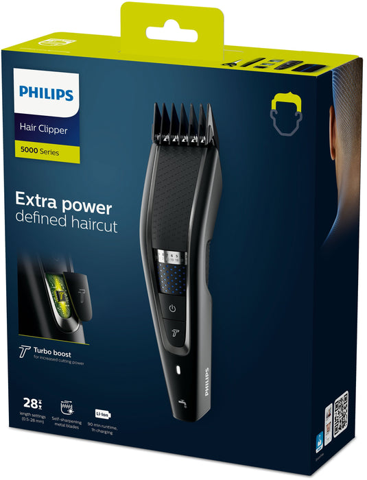 EAN 8710103901587 - Philips 5000 series HC5632/15 cortadora de pelo y maquinilla Negro 28 Ión de litio imagen 3