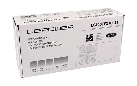 EAN 4260070124792 - LC-Power LC400TFX V2.31 unidad de fuente de alimentación 350 W 20+4 pin ATX TFX Negro imagen 2