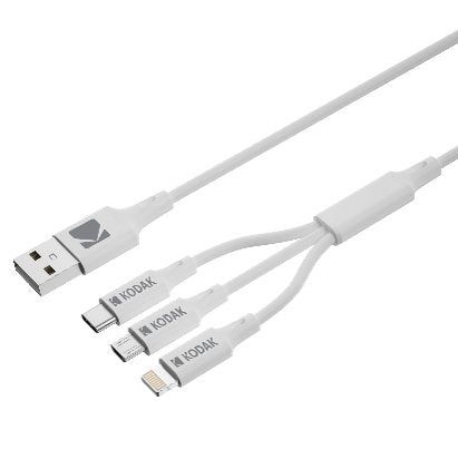 EAN 0887930425833 - Kodak 30425835 cable USB 1 m USB A USB C/Micro-USB B/Lightning Blanco imagen 1