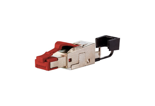 EAN 4251394618555 - METZ CONNECT 25G RJ45 field plug pro Rojo imagen 1