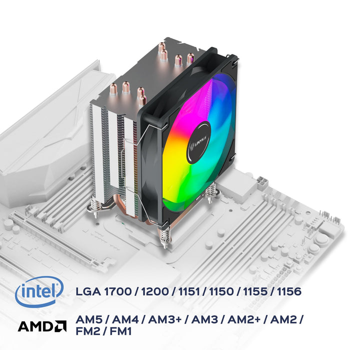 EAN 8436617921209 - UNYKAch UNYCOOL H40 ARGB Procesador Refrigerador de aire 12 cm Gris 1 pieza(s) imagen 7