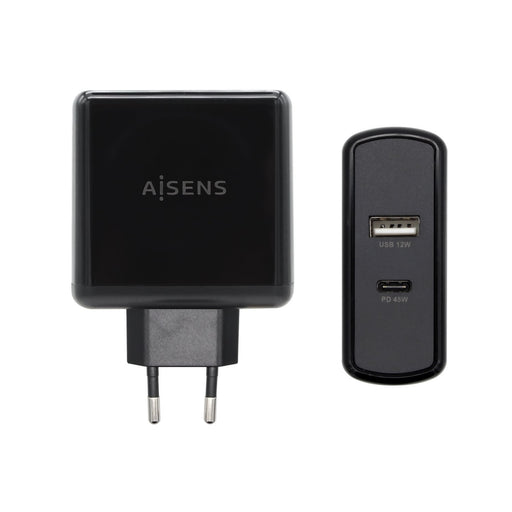 EAN 8436574706253 - AISENS ASCH-2PD45A-BK cargador de dispositivo móvil GPS, Mando para videojuegos, MP3, MP4, Teléfono móvil imagen 1