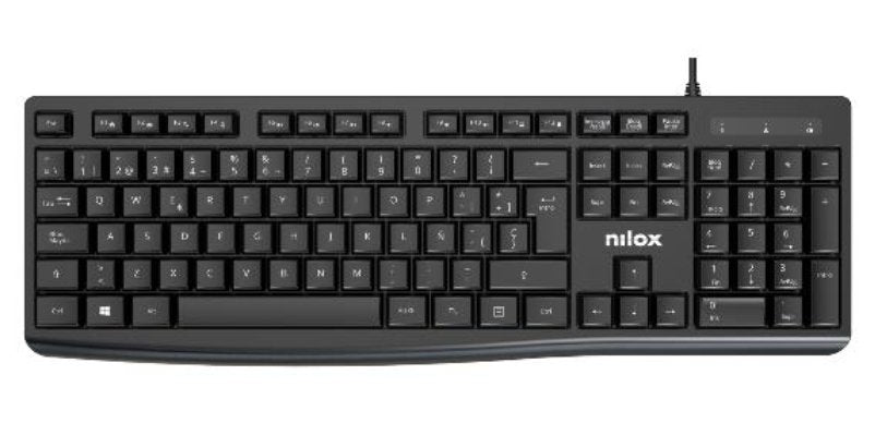 EAN 8431775035126 - Nilox NXKBE000013 teclado Oficina USB Español Negro imagen 1