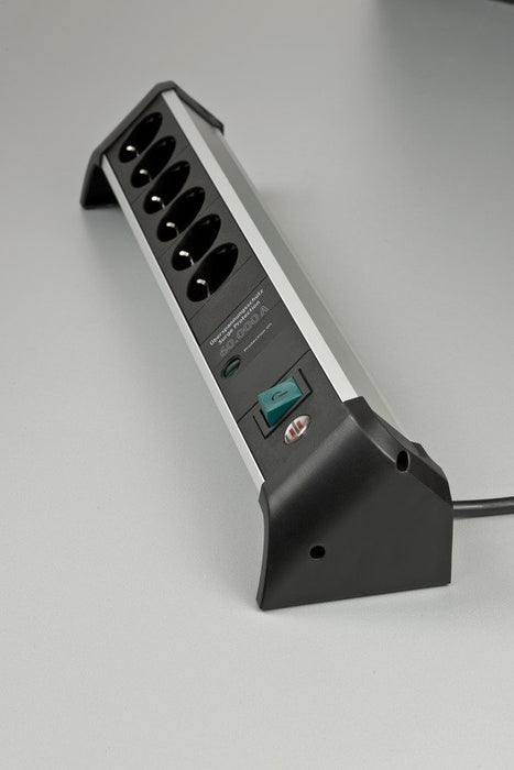 EAN 4007123677054 - Brennenstuhl 1391020600 base múltiple 3 m 6 salidas AC Interior Negro, Plata imagen 2