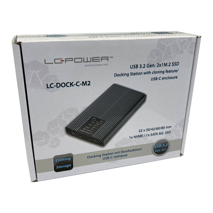 EAN 4260070129278 - LC-Power LC-DOCK-C-M2 caja para disco duro externo Caja externa para unidad de estado sólido (SSD) Antrac imagen 12