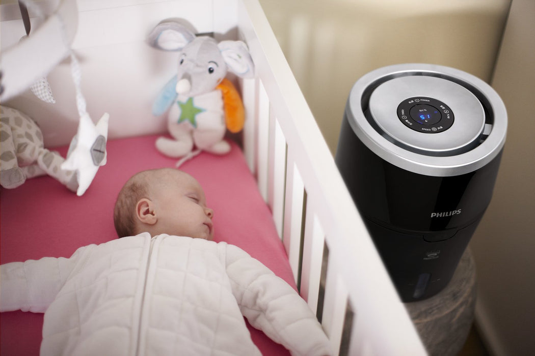 EAN 8710103786382 - Philips 2000 series HU4813/10 humidificador Natural 2 L Negro, Plata imagen 7