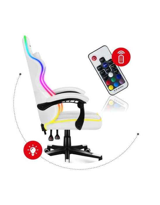 EAN 5903796013184 - Huzaro FORCE 4.4 RGB Silla para videojuegos de PC Asiento (de seguridad) de butaca Blanco imagen 7