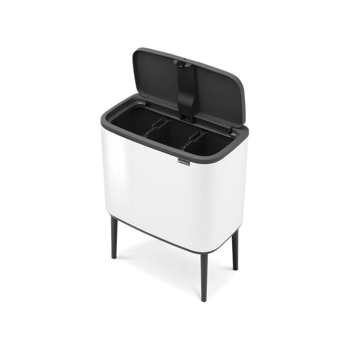 EAN 8710755313523 - Brabantia 313523 papelera 33 L Rectangular Acero inoxidable Negro, Blanco imagen 2